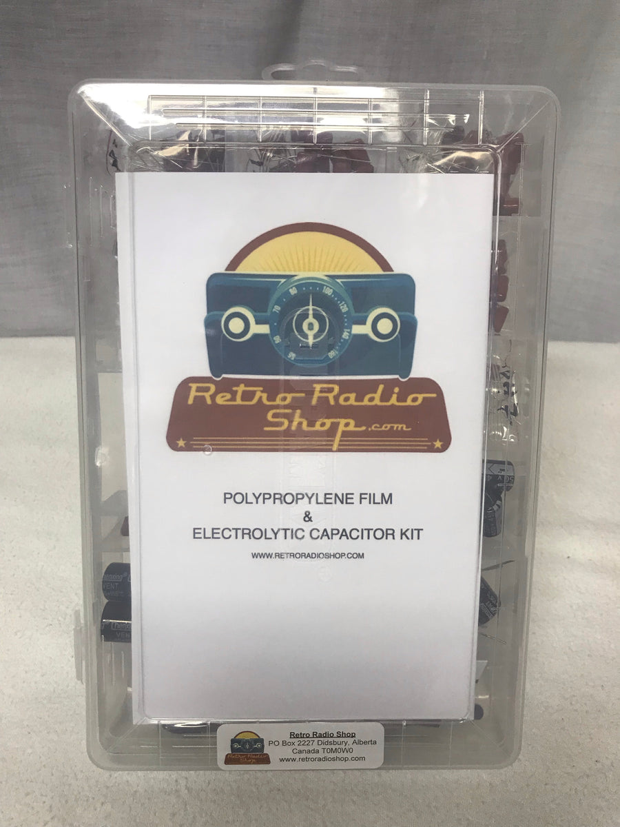 Capacitor Kit For Vintage Tube Radio, Phonograph, Amplifier Antique