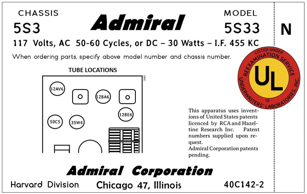 ADMIRAL-5S33