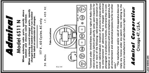 ADMIRAL-6S11