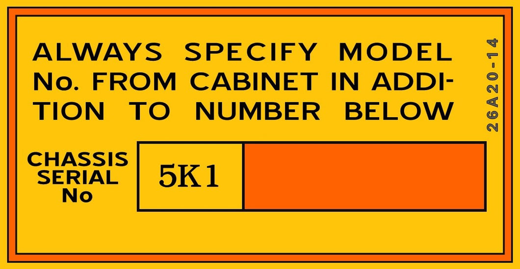 ADMIRAL-SML-5K1-CHASSIS-NO.-LABEL