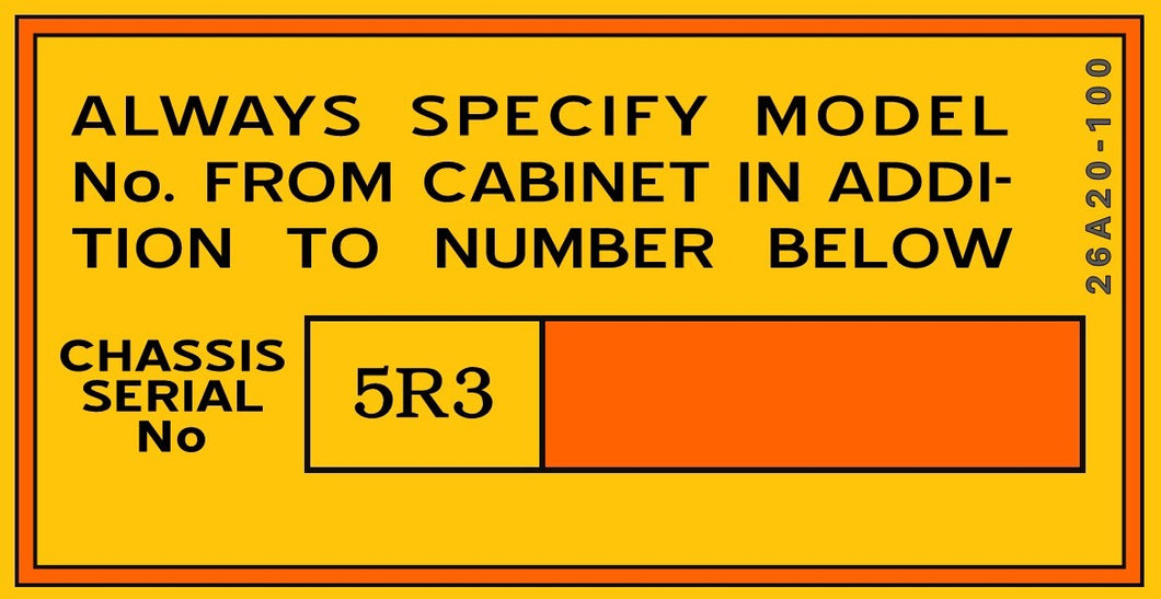 ADMIRAL-SML-5R3-CHASSIS-NO.-LABEL
