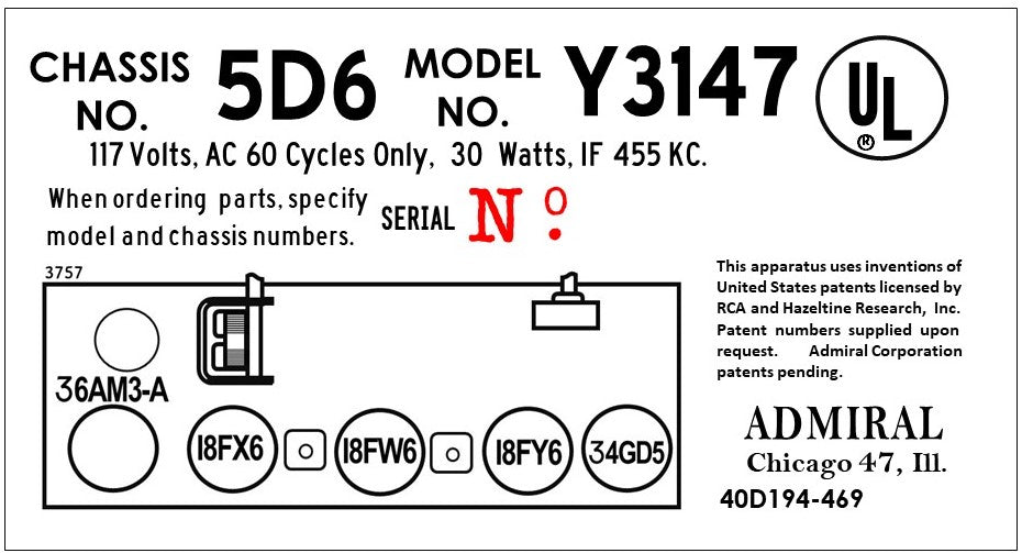 ADMIRAL-Y3147