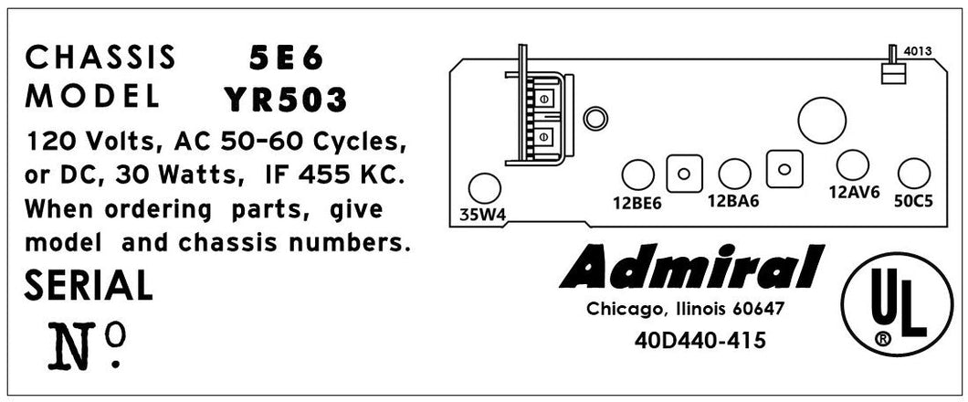 ADMIRAL-YR503