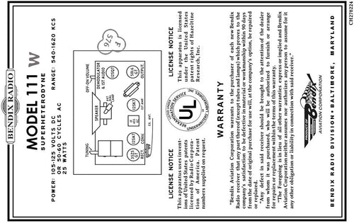 BENDIX-111W