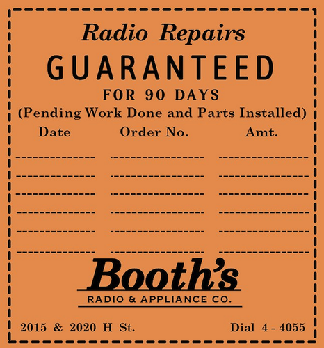 Booths-Radio-Repair-Service