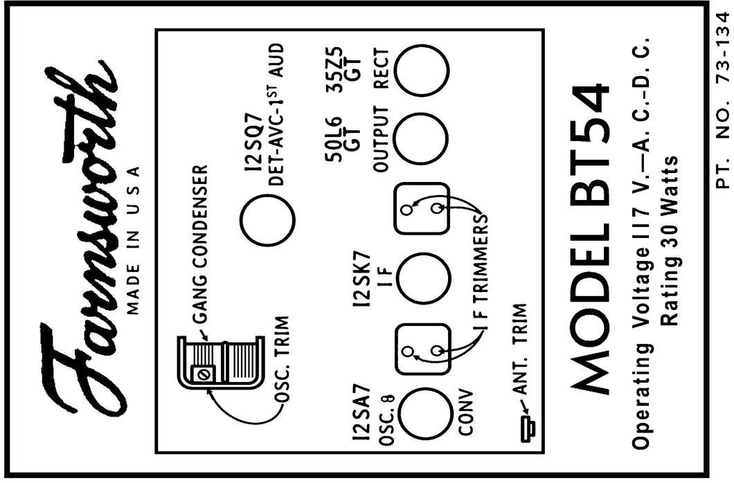 CAPEHART-FARNSWORTH-BT54