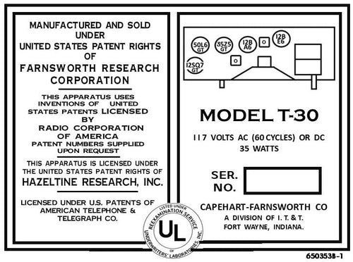 CAPEHART-FARNSWORTH-T30