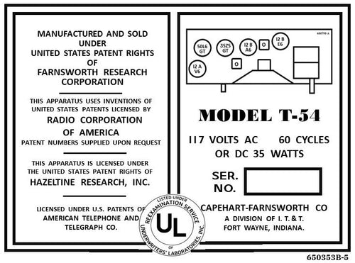 CAPEHART-FARNSWORTH-T54