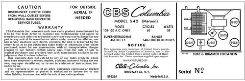 CBS-COLUMBIA-542