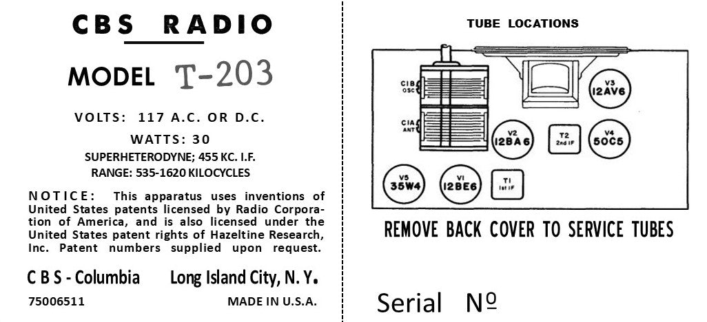 COLUMBIA-T203