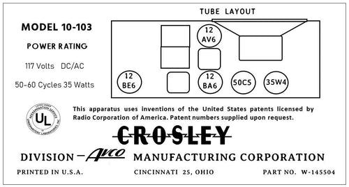 CROSLEY-10-103