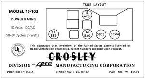 CROSLEY-10-103