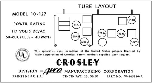 CROSLEY-10-127