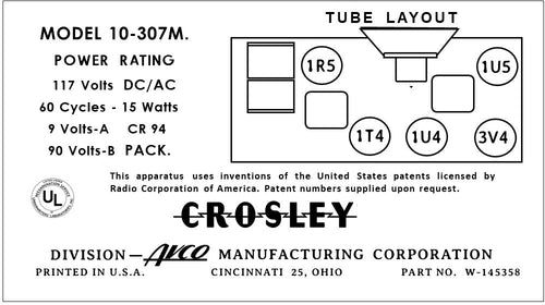 CROSLEY-10-307M