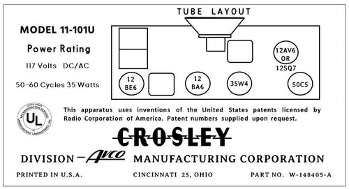 CROSLEY-11-101U
