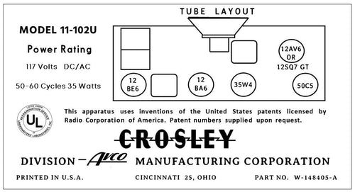 CROSLEY-11-102U