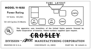 CROSLEY-11-103U-12AT6
