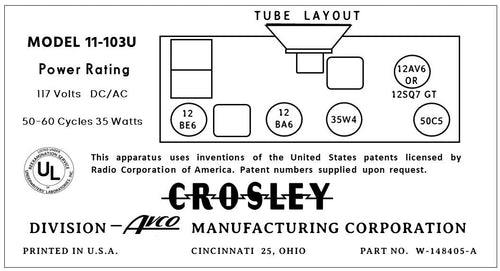 CROSLEY-11-103U