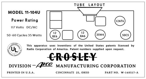 CROSLEY-11-104U-12AT6