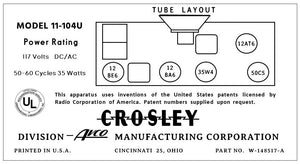 CROSLEY-11-104U-12AT6