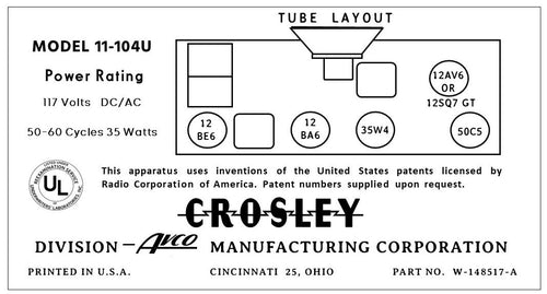 CROSLEY-11-104U