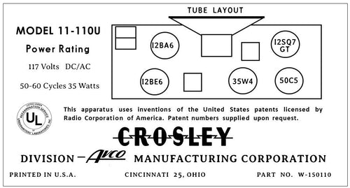 CROSLEY-11-110U