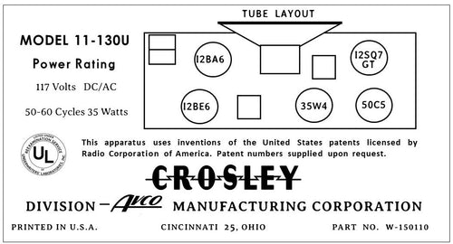CROSLEY-11-130U