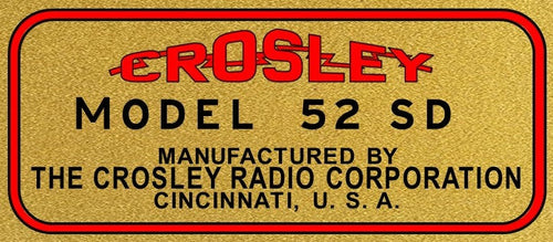 CROSLEY-52-SD