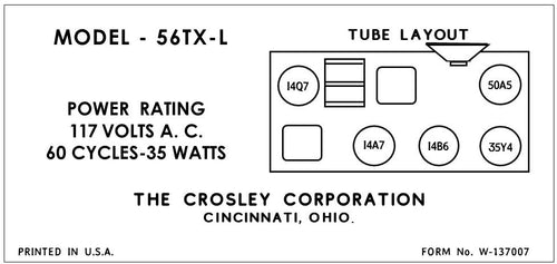 CROSLEY-56TX-L