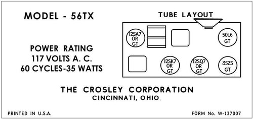 CROSLEY-56TX