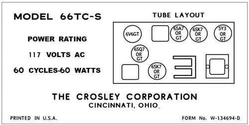 CROSLEY-66TC-S