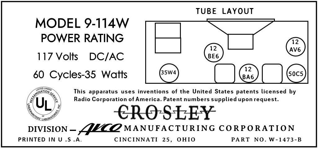 CROSLEY-9-114