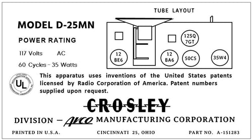 CROSLEY-D-25MN