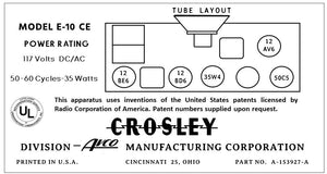 CROSLEY-E-10CE