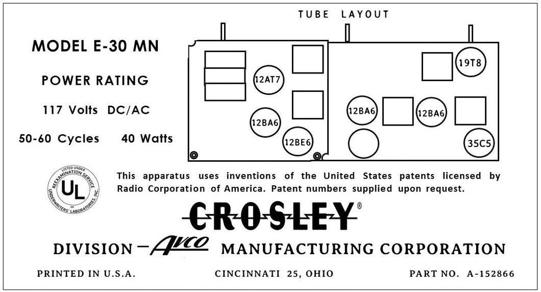 CROSLEY-E-30MN