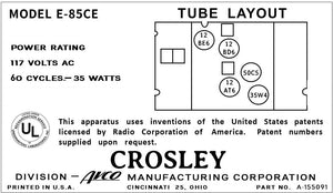 CROSLEY-E-85CE