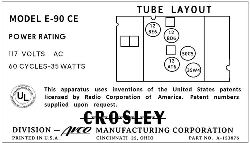 CROSLEY-E-90CE