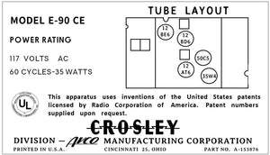 CROSLEY-E-90CE