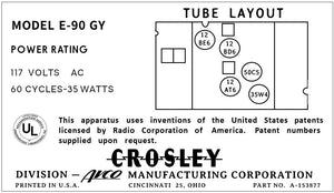 CROSLEY-E-90GY