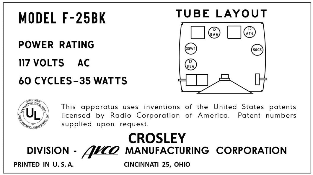 CROSLEY-F25BK