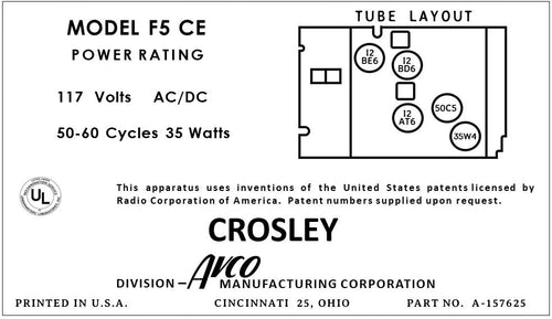 CROSLEY-F5CE
