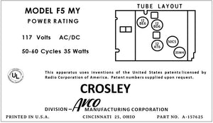 CROSLEY-F5MY