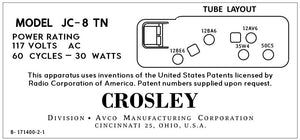 CROSLEY-JC-8TN