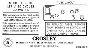 CROSLEY-T-60CL