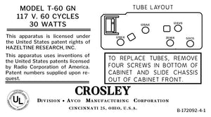 CROSLEY-T-60GN
