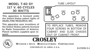CROSLEY-T-60GY
