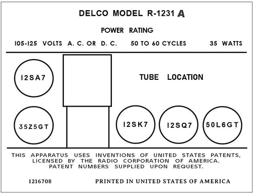 DELCO-R1231A