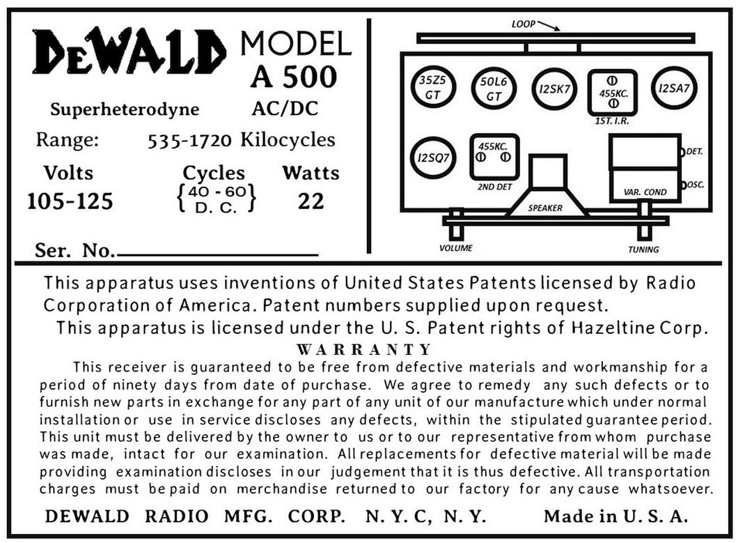 DEWALD-A500