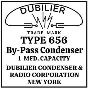 DUBILIER-CONDENSER