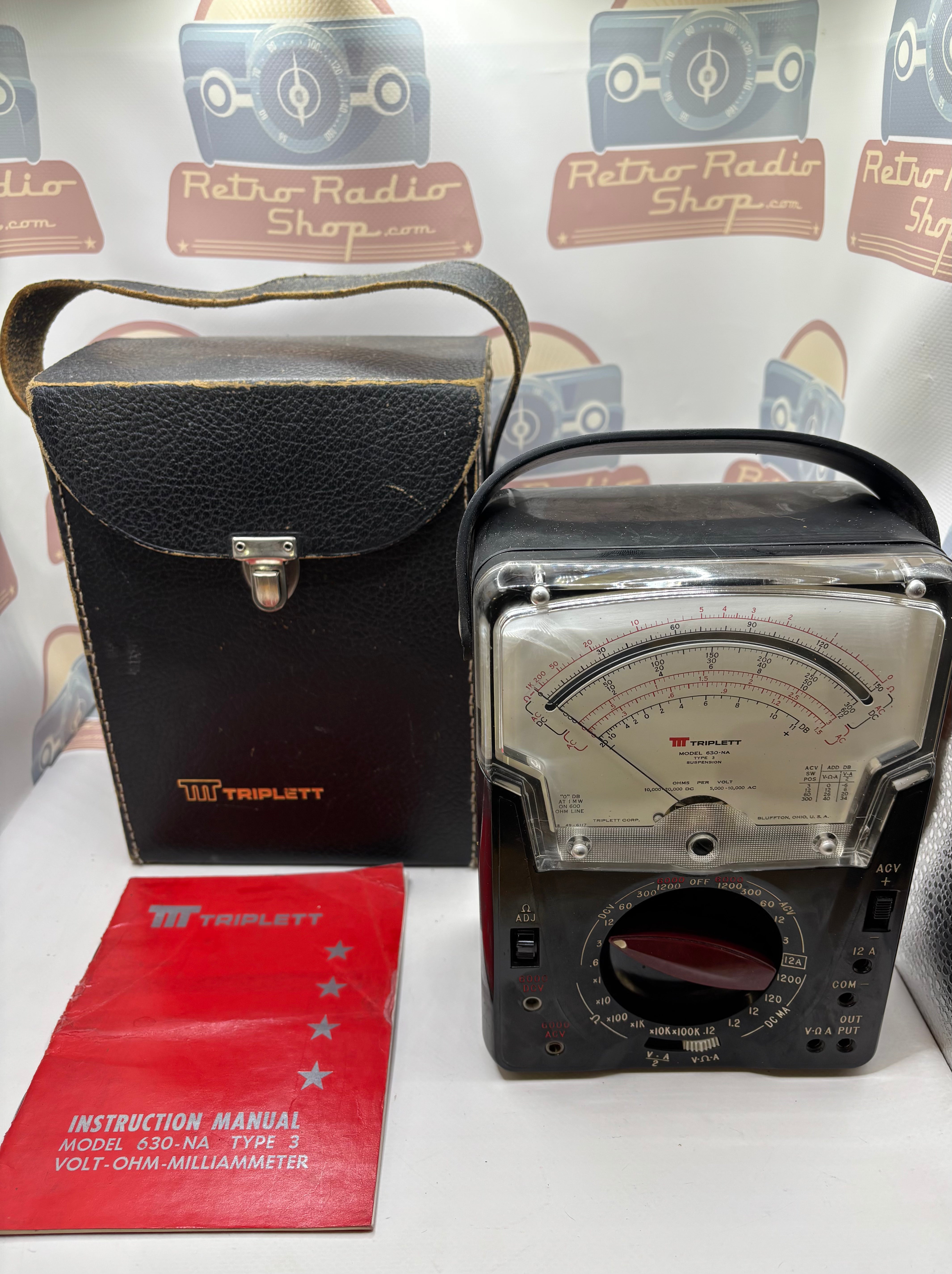 Triplett 630 NA Vintage Multimeter - Retro Radio Shop